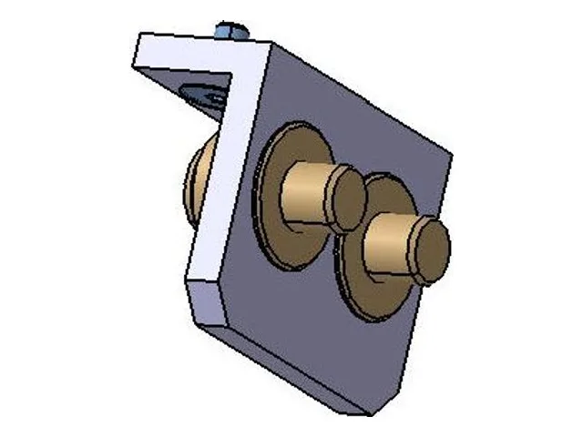 Fitting-support bracket, male – Ø10 mm tube