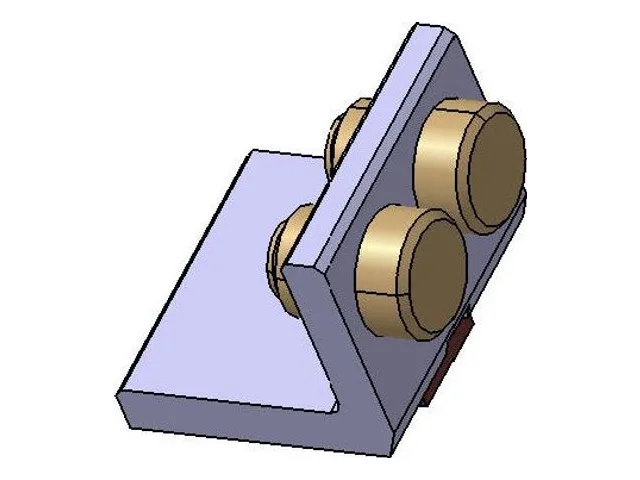 Fitting-support bracket, female – Ø10 mm tube