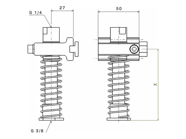 Spring plunger support