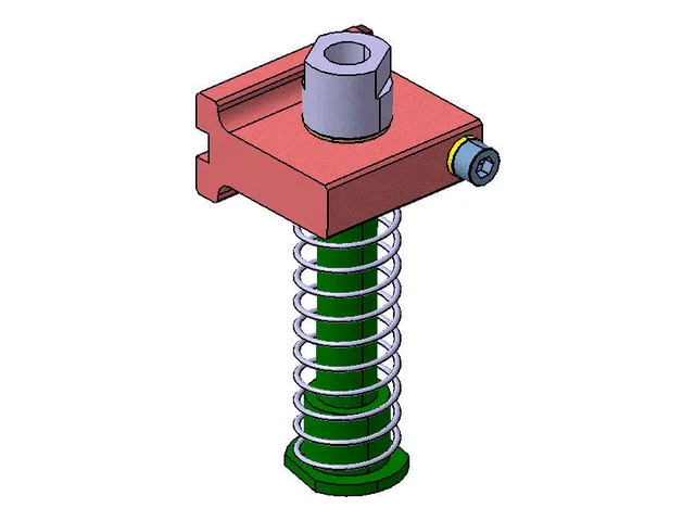 Spring plunger support – 75 mm stroke (X = 119 mm)