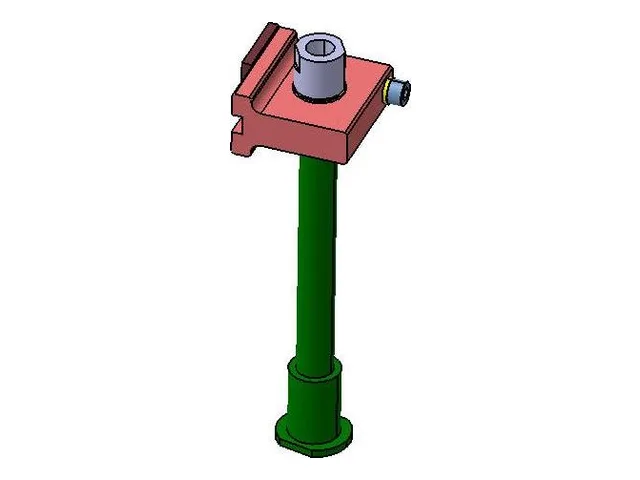Spring plunger support – 100 mm stroke (X = 155 mm)