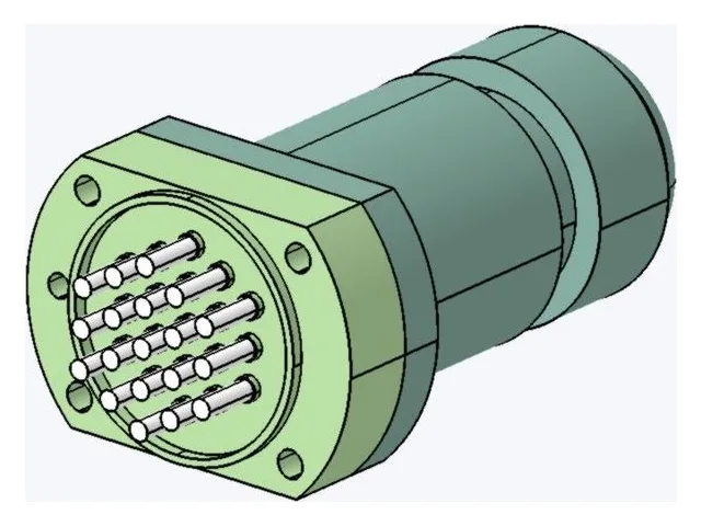 Electrical connector – 19 pins