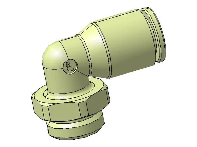 Straight push-in fitting (nickel-plated brass)