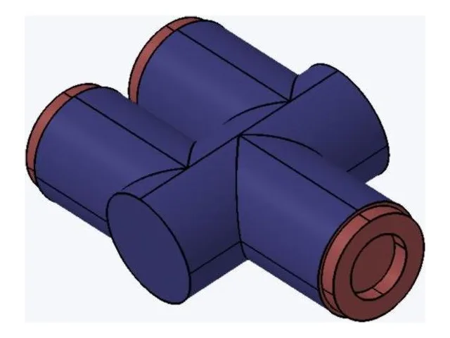 Y push-in fitting Ø8 mm (polymer body)